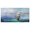 Designart - Large Sailboat - Sea & Shore Painting Print on Wrapped Canvas